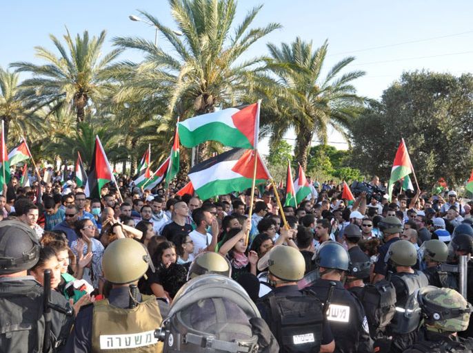 مظاهرات لفلسطينيي 48 تنديدا بمخططات التهويد بالنقب والجليل