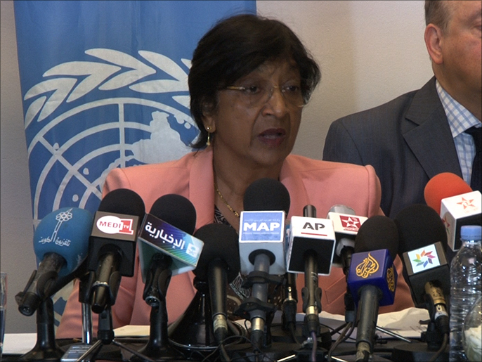 ‪بيلاي: هذا الانتهاك للقانون الدولي يمكن اعتباره جريمة حرب‬ (الجزيرة)