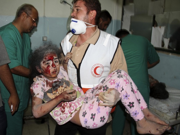 عدد كبير من ضحايا العدوان الإسرائيلي على غزة هم من الأطفال (أسوشيتد برس)