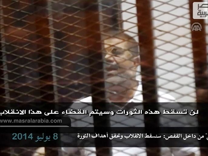 الرئيس المعزول محمد مرسي يوجه رسالة للمصريين