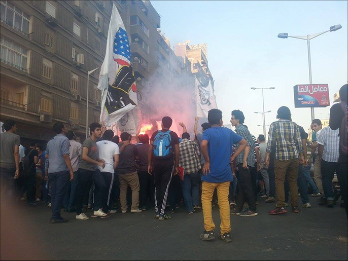 ‪الاعتصام شهد اشتباكات مع قوات الأمن التي اعتقلت عددا من المشاركين‬ (الجزيرة نت)