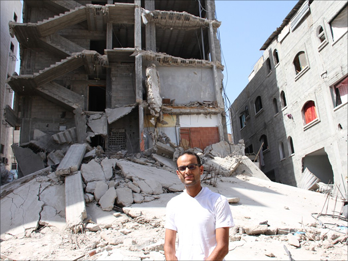 ‪التغطية شملت مقابلات مع صم تكلموا عن معاناتهم أثناء تعرض غزة للعدوان الإسرائيلي‬ (الجزيرة)