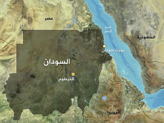 خريطة بورت سودان - sudan