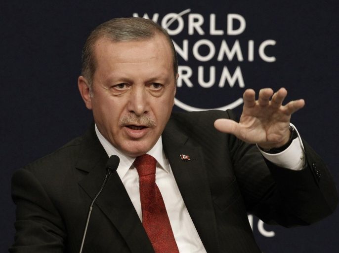 Turkey's President Tayyip Erdogan speaks during the World Economic Forum Special Meeting on Unlocking Resources for Regional Development in Istanbul September 28, 2014. REUTERS/Osman Orsal (TURKEY - Tags: POLITICS BUSINESS)