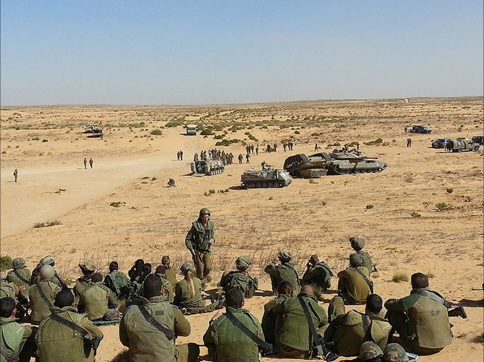 جنود إسرائيليون قبيل الحملة البرية في الحرب على غزة