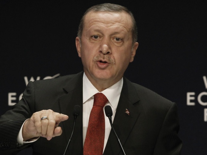 ‪أردوغان يرى أن ما حدث في مصر يوم 3 يوليو/تموز 2013 انقلاب عسكري‬ (رويترز)