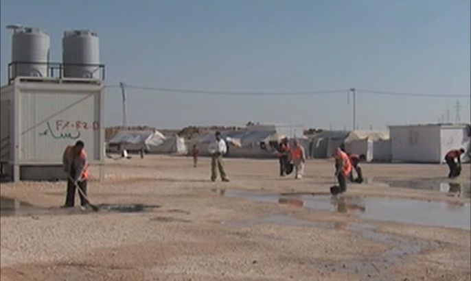 أوضاع اللاجئين السوريين في مخيم الزعتري الأردني