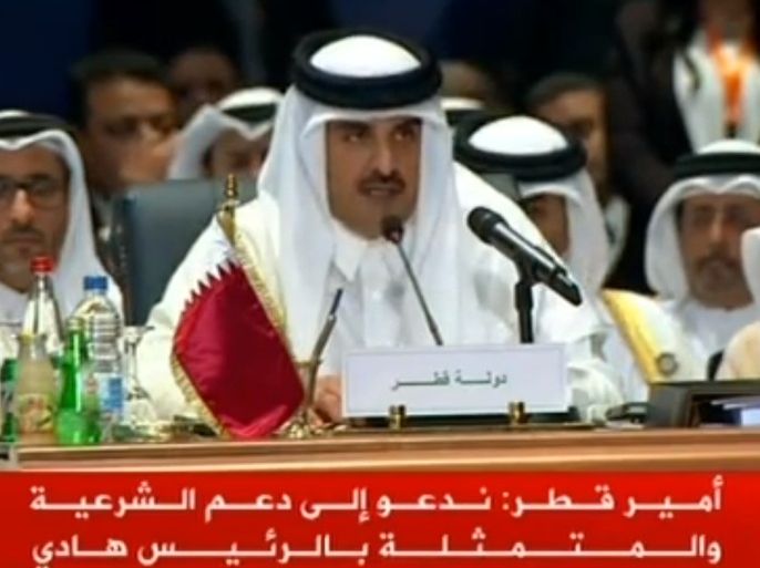 أمير قطر في كلمة بافتتاح القمة العربية في شرم الشيخ المصرية