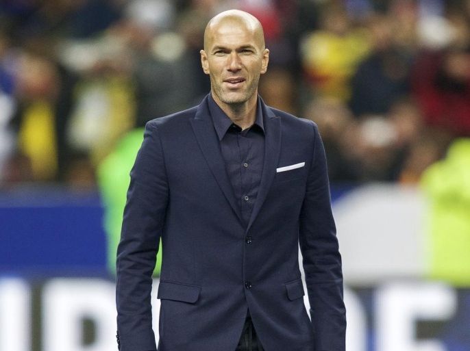 Zinedine Zidane during the International friendly match between France and Brazil on March 26, 2015 at Stade France in Paris, France.