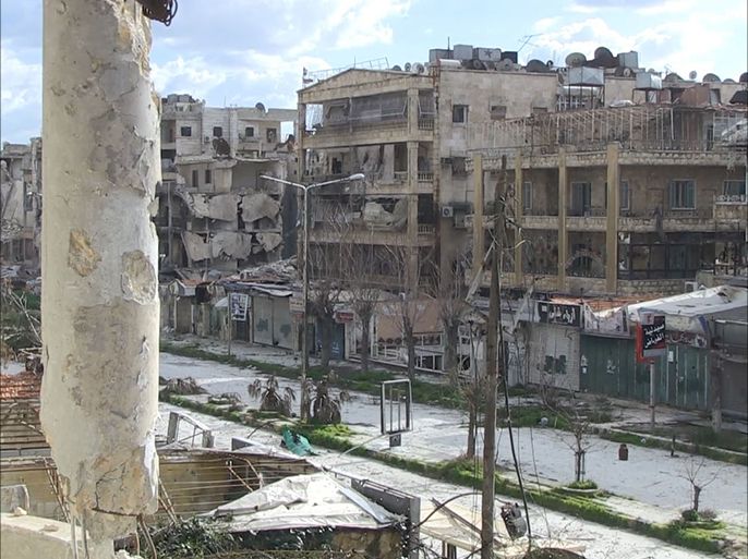 الدمار في منازل المدنيين جراء القصف