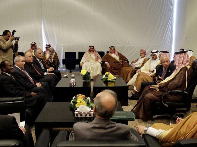 SOUTH SINAI, EGYPT - MARCH 26: Arab Foreign Ministers attend a consultative meeting ahead of Sharm summit in Sharm el-Sheikh, in the South Sinai Governorate, south of Cairo on March 26, 2015.