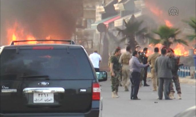 انفجار قرب مقر القنصلية الأميركية في مدينة أربيل