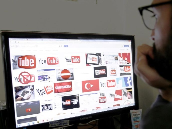 A man attempts to access Youtube after an Istanbul court's ban decision in Istanbul, Turkey 06 April 2015. Turkey on Monday blocked access to YouTube and Twitter for the second time in a year, ahead of parliamentary elections in June. Users in Turkey reported problems accessing the social media sites, with many turning to virtual private networks to circumvent the clamp down. Hurriyet newspaper said a prosecutor asked for the ban on the social media sites after images circulated last week of leftist militants holding a prosecutor hostage. The two militants and the prosecutor were all killed. Tayfun Acarer, the chief of the Information and Communications Technologies Authority (BTK), told the newspaper a ban on Facebook was lifted after the site agreed to remove certain related content. Prime Minister Ahmet Davutoglu has been critical of media outlets that published the photos from the eight-hour hostage drama, banning some from covering subsequent events, such as the funeral.