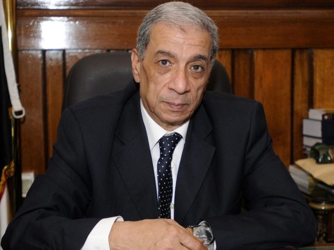 A photograph made available on 29 June 2015 shows Egypt's Prosecutor General, Hisham Barakat, at his office in Cairo, Egypt, 10 July 2013. Egypt's Prosecutor General, Hisham Barakat, was injured on 29 June 2015 when a bomb blast hit his convoy. Two of his guards and a civilian were also injured in the incident on Barakat's route between his office and home which left at least five cars destroyed. EPA/TAHSEEN BAKR / ALMASRY ALYOUM EGYPT OUT *** Local Caption *** 51478062 *** Local Caption *** 51478062