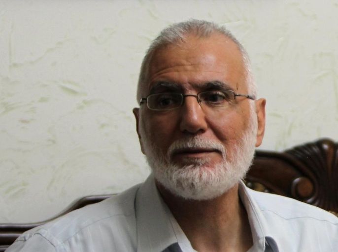 Palestinian Hamas lawmaker Mohammed Abu Tir sits in his house in Ramallah on September 5, 2012 after being released from an Israeli prison. Abu Tir was released from Ofer prison near Ramallah, where he was held under an administration detention order that allowed for him to be held without charge, Hamas said.