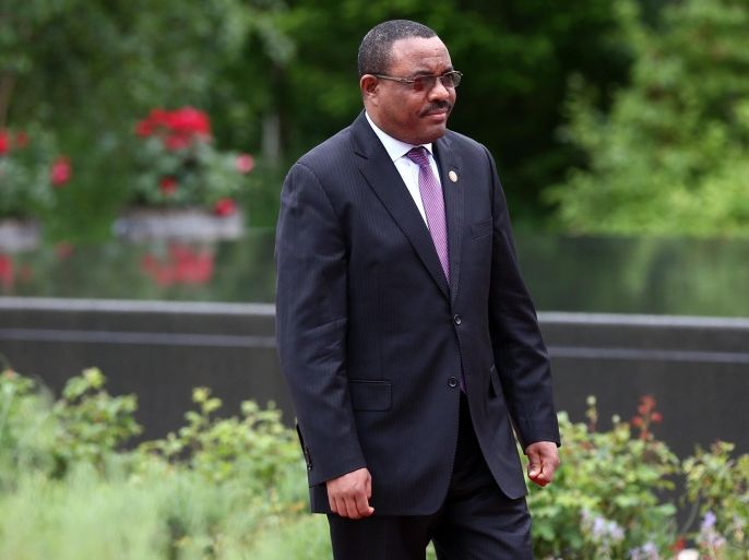 GARMISCH-PARTENKIRCHEN, GERMANY - JUNE 08: Ethiopia's Prime Minister Hailemariam Desalegn arrives to attend a working session with outreach guests at the summit of G7 nations at Schloss Elmau on June 8, 2015 near Garmisch-Partenkirchen, Germany. In the course of the two-day summit G7 leaders are scheduled to discuss global economic and security issues, as well as pressing global health-related issues, including antibiotics-resistant bacteria and Ebola. Several thousand protesters have announced they will seek to march towards Schloss Elmau and at least 17,000 police are on hand to provide security.