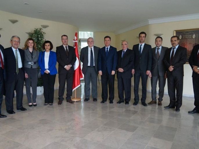 تونس ـ أبريل 2015 وفد اللجنة الأولمبيةالمتوسطية زار صفاقس والتقى بوزير الرياضة التونسي