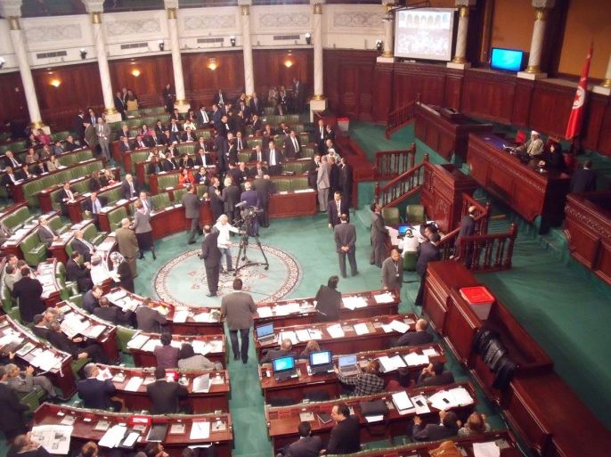 صورة 1: البرلمان التونسي يستعد للنظر في مشروع قانون المصالحة/العاصمة تونس/جوان/يونيو 2015