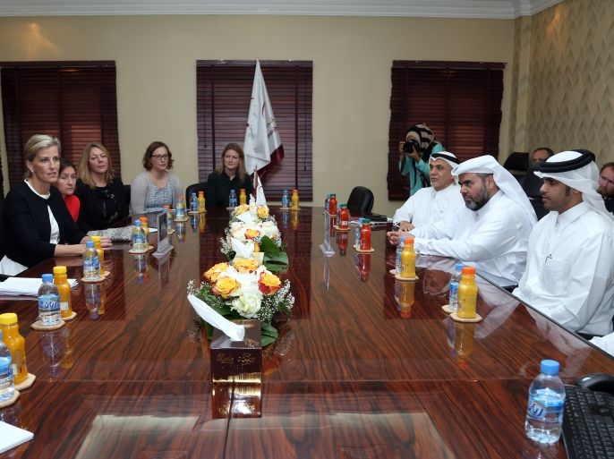 اجتماع بين فريق قطر الخيرية ومؤسسة أوربس بحضور الأميرة صوفيا