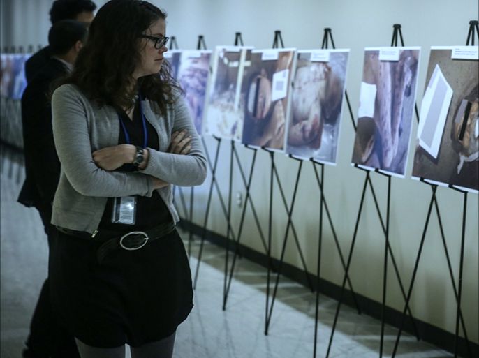 الأمم المتحدة عرضت في مقرها مجموعة من الصور المسربة لضحايا التعذيب في السجون السورية.jpg