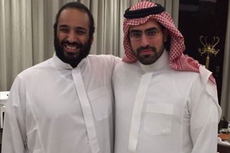 الأمير السعودي المعتقل سلمان بن عبد العزيز مع محمد بن سلمان
