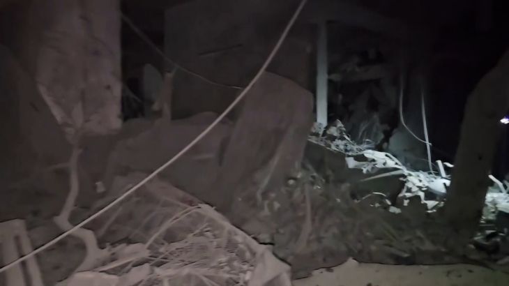 قصف إسرائيلي على مربع سكني في منطقة الدعوة وسط غزة