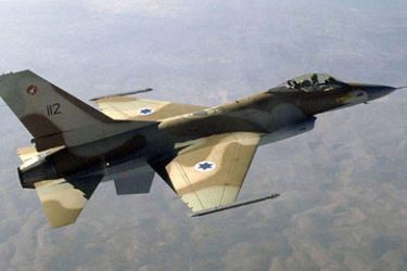 (FILES) Undated file picture made available by the Israeli Government Press Office (GPO) shows a US-made Israeli F-16 in flight. Israeli warplanes overflew Syrian President