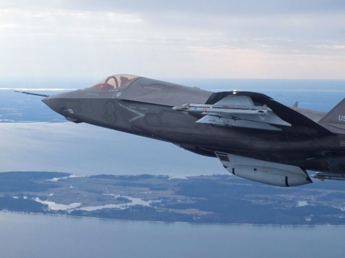 The U.S. Marine Corps version of Lockheed Martin's F35 Joint Strike Fighter, F-35B test aircraft BF-2 flies with external weapons for the first time over the Atlantic test range at Patuxent River Naval Air Systems Command in Maryland in a February 22, 2012 file photo. South Korea will not conduct maintenance of its new fleet of Lockheed Martin Corp F-35 fighters in Japan, a South Korean official said on December 18, 2014, despite a new deal by the Pentagon to service the stealth jets in Asia. REUTERS/Lockheed Martin/Handout (UNITED STATES - Tags: TRANSPORT MILITARY POLITICS) FOR EDITORIAL USE ONLY. NOT FOR SALE FOR MARKETING OR ADVERTISING CAMPAIGNS - RTR31UJE