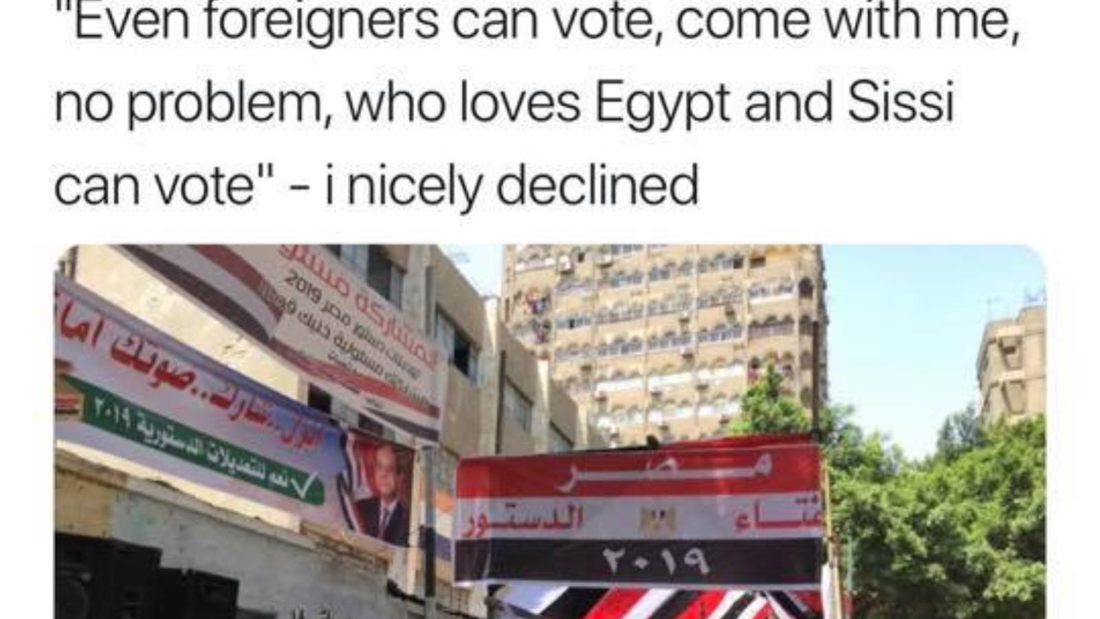 مراسلة أجنبية فوجئت بدعوتها للتصويت دون مشاكل (مواقع التواصل)