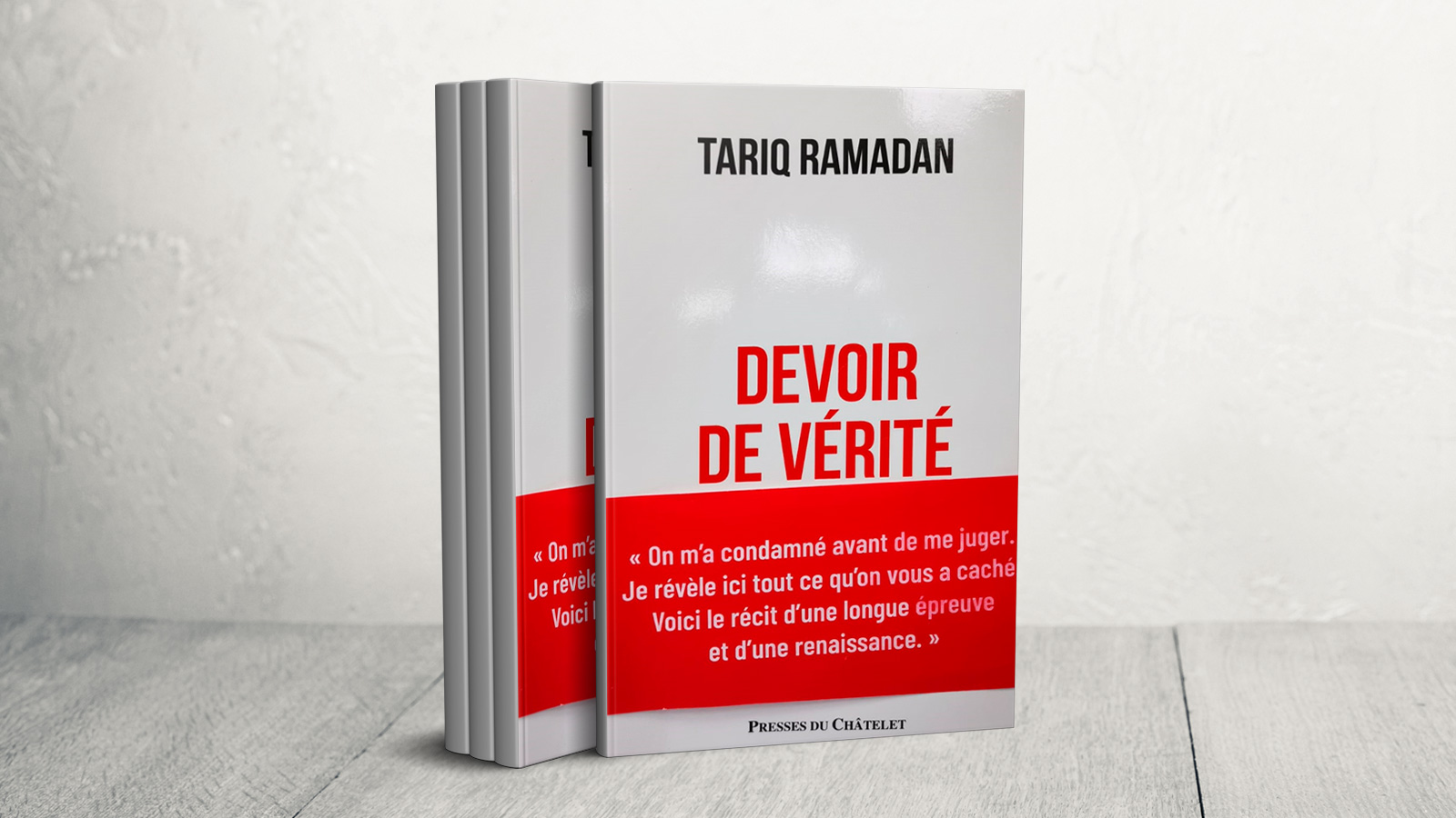 طارق رمضان قال إنهم أدانوه قبل محاكمته وأوضح أن الكتاب يكشف كل ما أخفوه عن الناس (الجزيرة)
