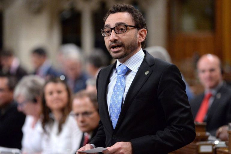 Liberal MP and Parliamentary Secretary to the Minister of Foreign Affairs Omar Alghabra answers a question during question period in the House of Commons in 2016. ADRIAN WYLD/THE CANADIAN PRES
