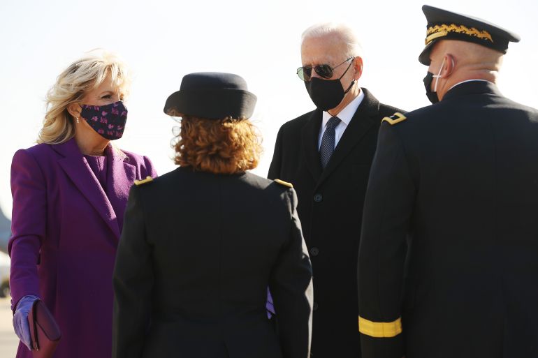 President-Elect Joe Biden Travels To Washington, D.C. Day Ahead Of His Inauguration