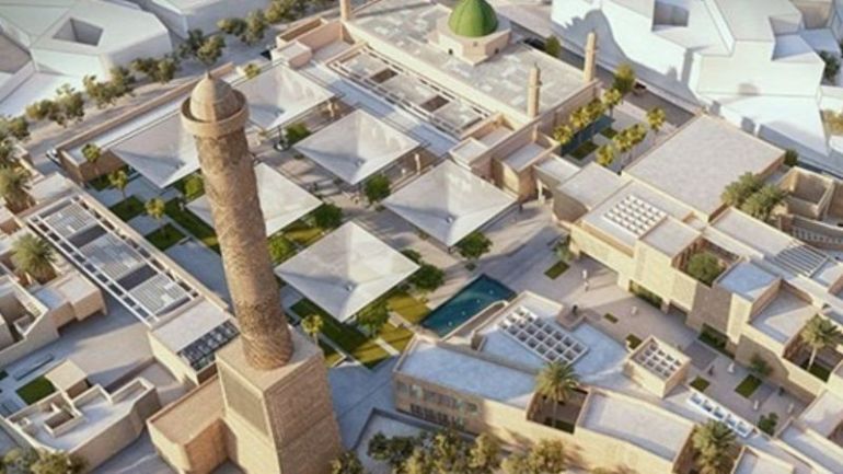 مخطط ترميم مسجد النوري بالموصل الذي اختارته اليونسكو