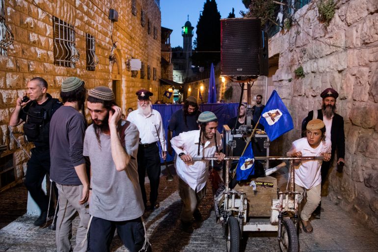 Jewish March Through Muslim Quarter Of Jerusalem's Old City